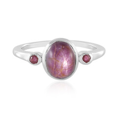 Star Ruby Silver Ring