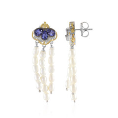 Tanzanite Silver Earrings (Gems en Vogue)