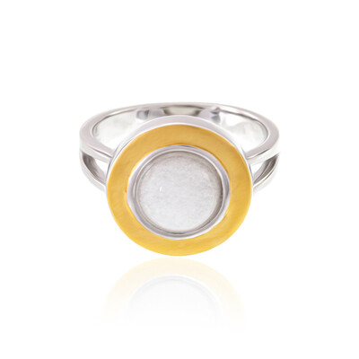 Snow Quartz Silver Ring (MONOSONO COLLECTION)