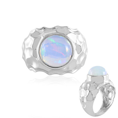 Welo Opal Silver Ring(Adela Silber)