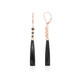 9K Black Onyx Gold Earrings (KM by Juwelo)