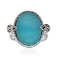 Amazonite Silver Ring (Annette classic)