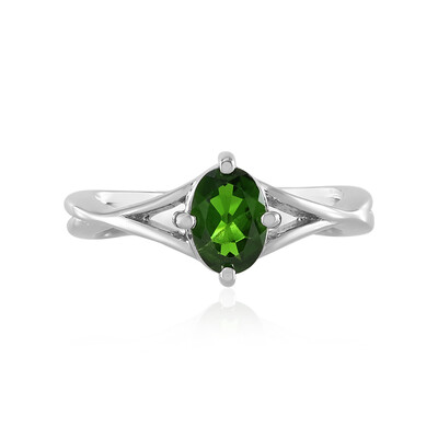 Russian Diopside Silver Ring