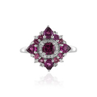 Rhodolite Silver Ring