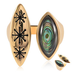 Abalone Shell Silver Ring (TPC)