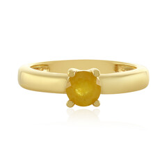 Madagascar Yellow Sapphire Silver Ring