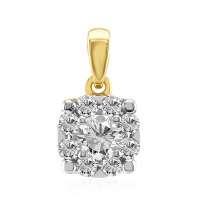 14K VVS1 (G) Diamond Gold Pendant (Annette)