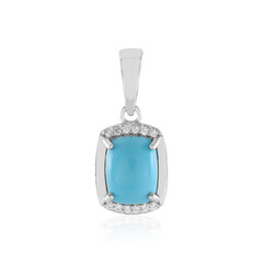 Sleeping Beauty Turquoise Silver Pendant