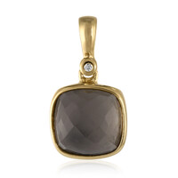 Smoky Quartz Silver Pendant