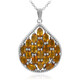 Madeira Citrine Silver Necklace