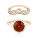 9K Hessonite Garnet Gold Ring