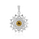 Yellow Zircon Silver Pendant