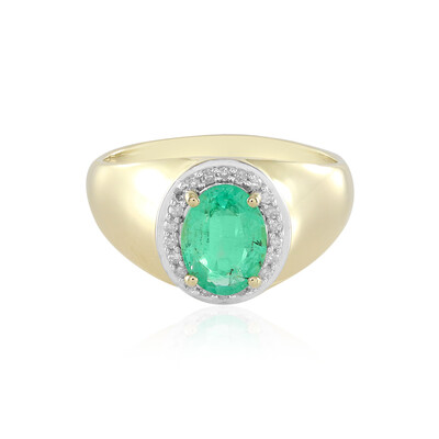 9K Colombian Emerald Gold Ring