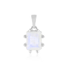 Rainbow Moonstone Silver Pendant