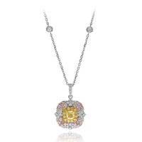 14K SI2 Yellow Diamond Gold Necklace (CIRARI)