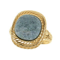 Fuchsite Silver Ring