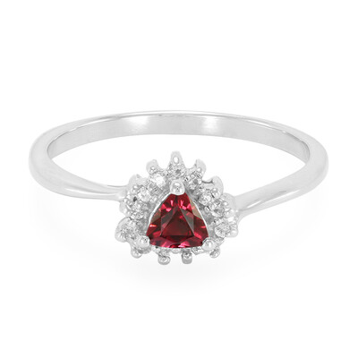 Sapo Red Tourmaline Silver Ring