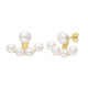 White Freshwater Pearl Silver Earrings