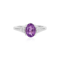 Siberian Amethyst Silver Ring