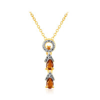 Madeira Citrine Silver Necklace