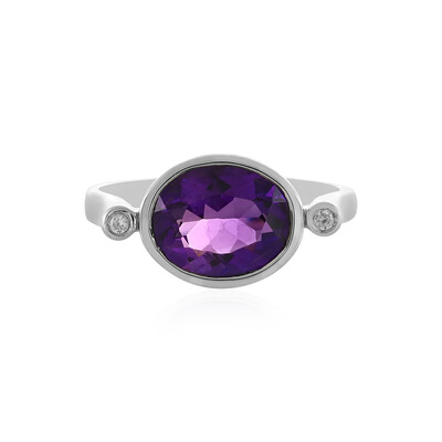 Siberian Amethyst Silver Ring