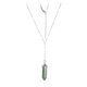 Green Aventurine Silver Necklace