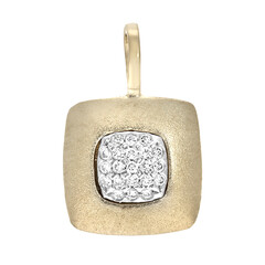 14K SI1 (H) Diamond Gold Pendant