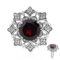 Mozambique Garnet Silver Ring