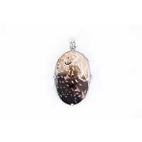 Petrified Palm Wood Silver Pendant