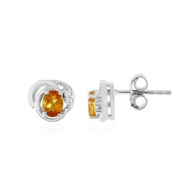 Citrine Silver Earrings