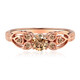 14K VS1 Argyle Rose De France Diamond Gold Ring (Annette)