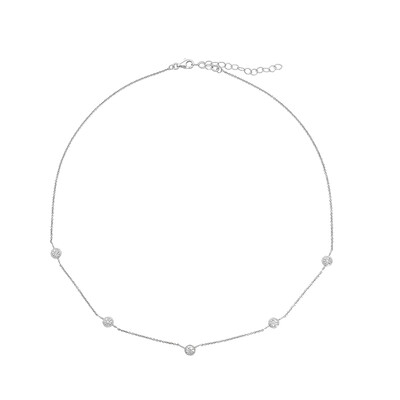 PK (H) Diamond Silver Necklace