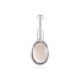 Rose Quartz Silver Pendant (MONOSONO COLLECTION)