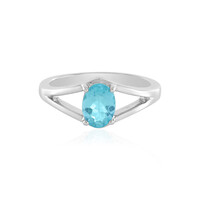 Blue Apatite Silver Ring