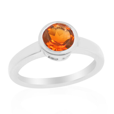 Madeira Citrine Silver Ring (MONOSONO COLLECTION)