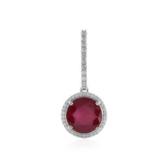 Madagascar Ruby Silver Pendant