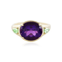 9K Siberian Amethyst Gold Ring (Adela Gold)