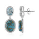 Mojave Blue Copper Turquoise Silver Earrings (Faszination Türkis)