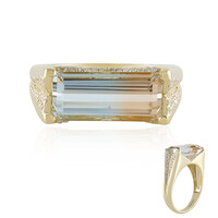 14K Ukrainian Bi-Colour Topaz Gold Ring (de Melo)