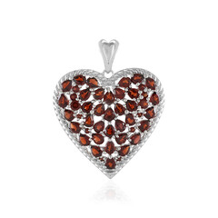 Mozambique Garnet Silver Pendant