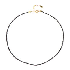 Black Diamond Silver Necklace