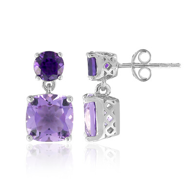 Amethyst Silver Earrings