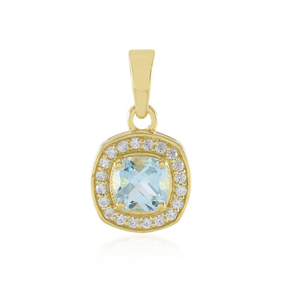 Sky Blue Topaz Silver Pendant