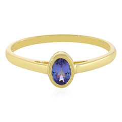 9K AAA Tanzanite Gold Ring