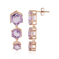 Rose de France Amethyst Silver Earrings