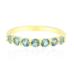 9K Nigerian Paraiba Tourmaline Gold Ring