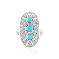 Sleeping Beauty Turquoise Silver Ring