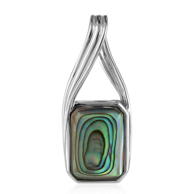 Abalone Shell Silver Pendant (MONOSONO COLLECTION)