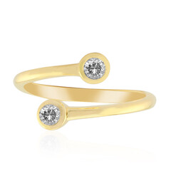 9K VVS1 (G) Diamond Gold Ring