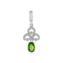 Russian Diopside Silver Pendant